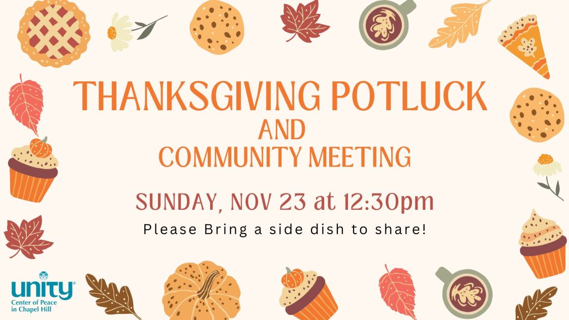 thanksgiving potluck and community meeting