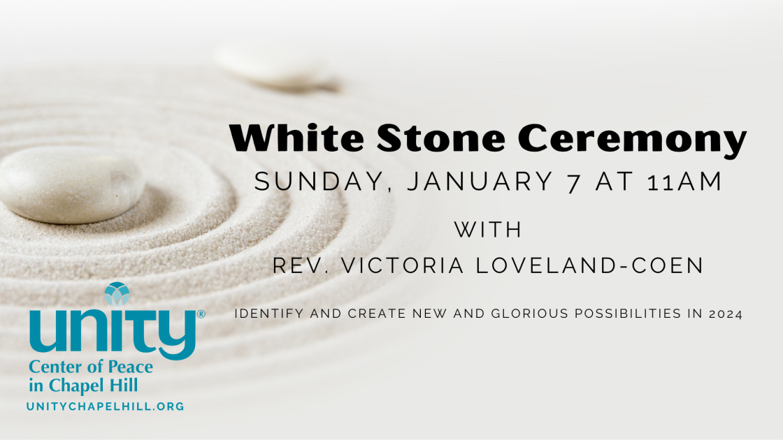 white stone ceremony slide 1
