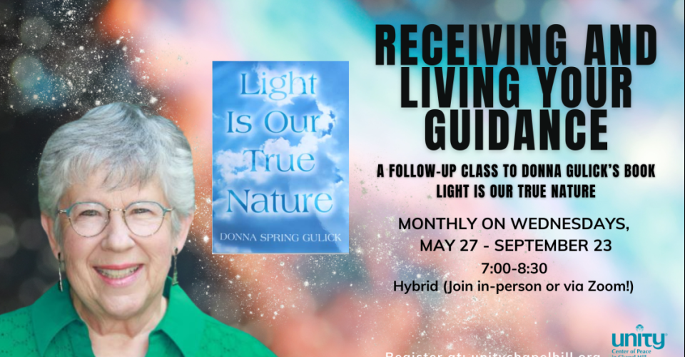 Receiving and Living Your Guidance